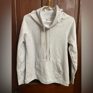90 degree by reflex women's medium light gray hoodie
